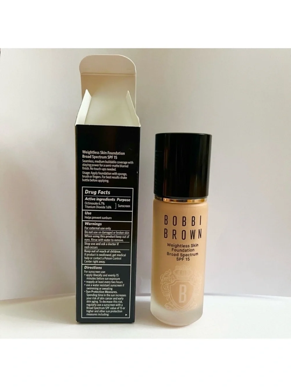 BOBBI BROWN SKIN LONG WEAR WEIGHTLESS FOUNDATION # C-036 Cool Sand